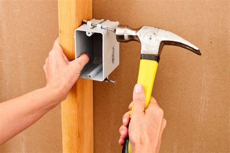 how to mount metal electrical box|putting electrical box existing drywall.